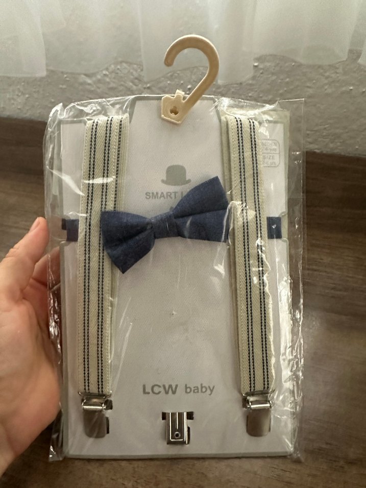 Kahverengi Baskılı Plastik Çocuk Askısı - Görsel 2