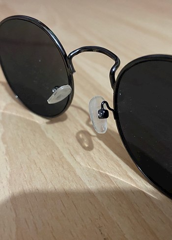 Siyah Minimalist Yuvarlak Kadın Güneş Gözlüğü - Görsel 6