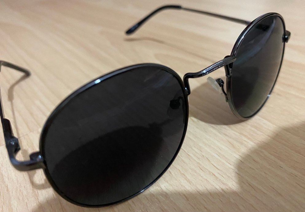 Siyah Minimalist Yuvarlak Kadın Güneş Gözlüğü - Görsel 5