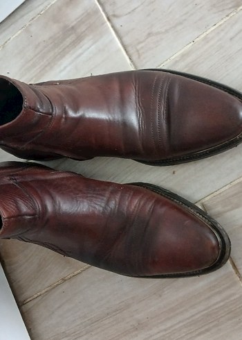 Kahverengi Deri Erkek Bot tertemiz alan kişi uzun yıllar giyeblr - Görsel 3