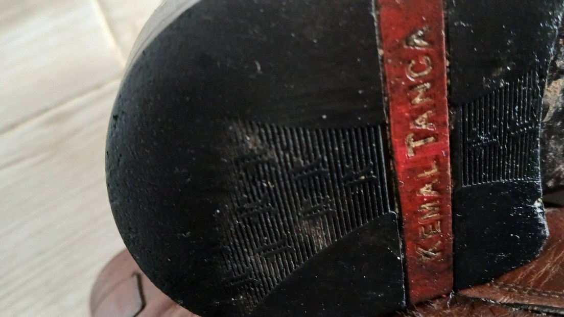 Kahverengi Deri Erkek Bot tertemiz alan kişi uzun yıllar giyeblr - Görsel 4