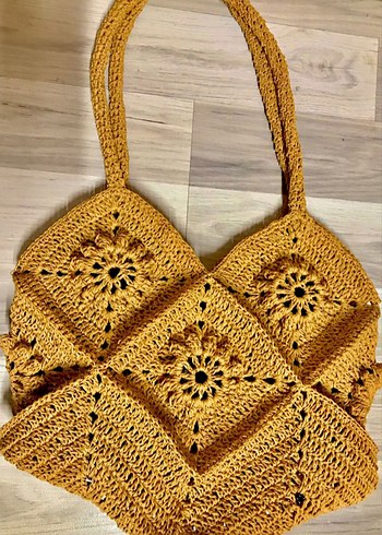 Örgü Bohem Kadın Çanta - Görsel 2