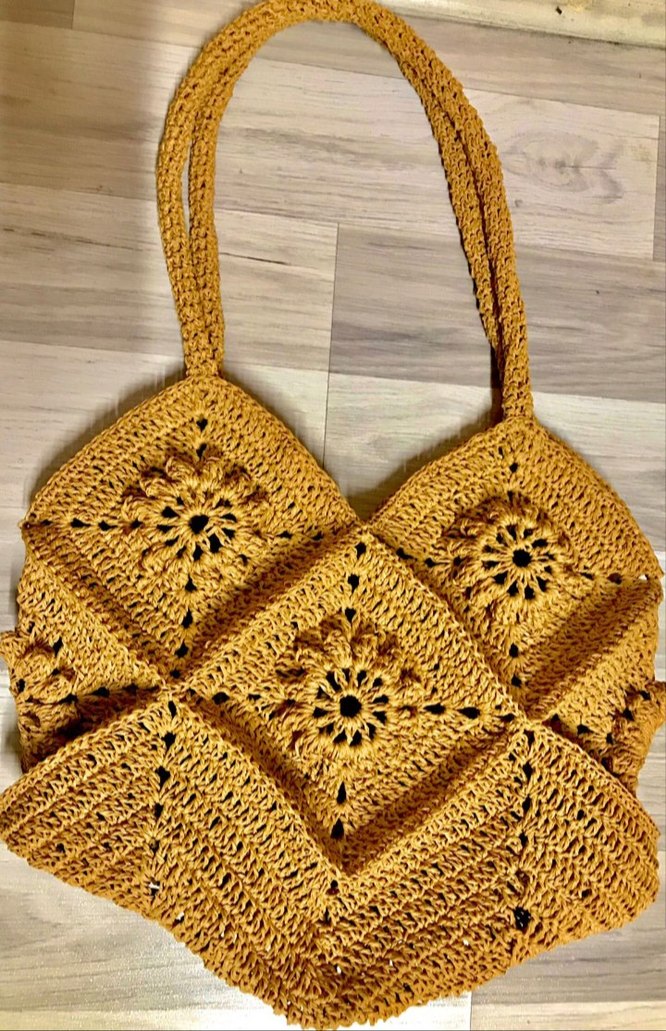 Örgü Bohem Kadın Çanta - Görsel 2