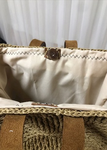 Bohem Örgü Kadın Çanta - Dantel Detaylı - Görsel 2