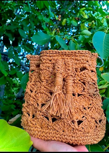 Püsküllü Nakışlı Bohem Örgü Kadın Çanta
Torba Çanta modeli - Görsel 2