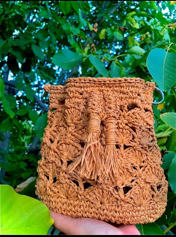 Püsküllü Nakışlı Bohem Örgü Kadın Çanta
Torba Çanta modeli - Görsel 2