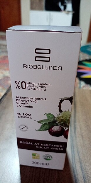 Biobellinda Doğal at kestanesi vücut kremi