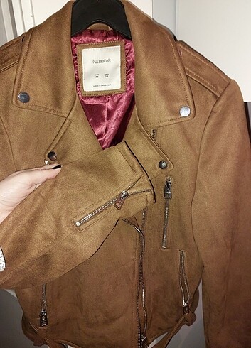 Pull bear nubuk ceket tertemiz