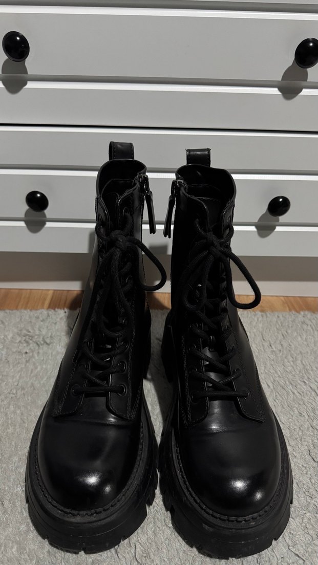 Siyah Suni Deri Zara bot - Görsel 5