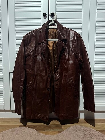Diğer gerçek deri vintage ceket