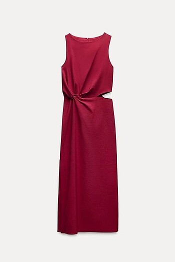 zara ZW COLLECTİON cut out detaylı elbise