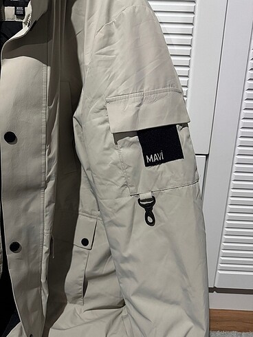 Mavi Jeans mavi uzun kışlık mont