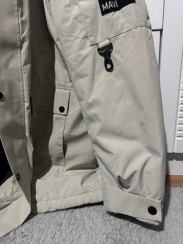 3xl Beden mavi uzun kışlık mont