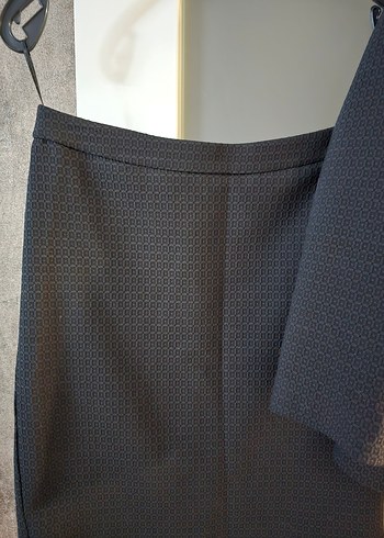 Siyah Kemerli Mini Kadın Takım Elbise - Görsel 3