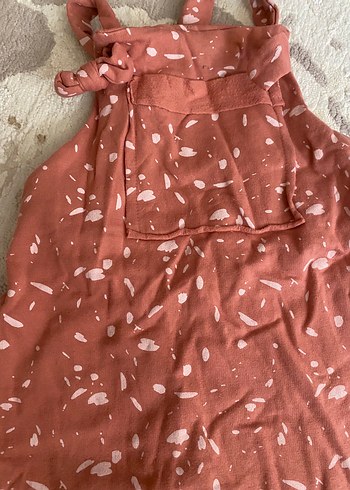 Diğer Kızlar için Salaş Fit Batik Desenli Örme Tulum