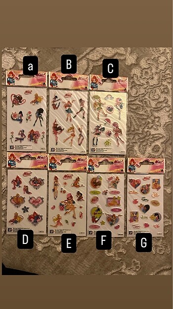 Winx club stickerları
