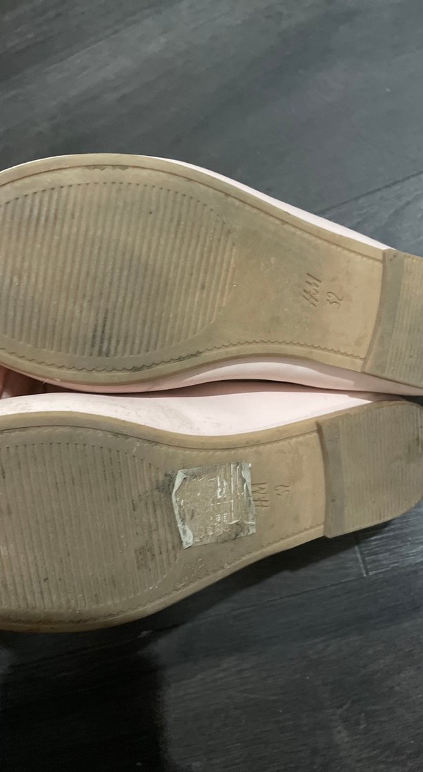 H&M Pembe Fiyonk Detaylı Kız Babet - Görsel 2