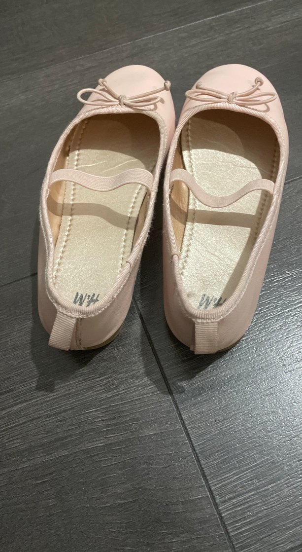 H&M Pembe Fiyonk Detaylı Kız Babet - Görsel 3