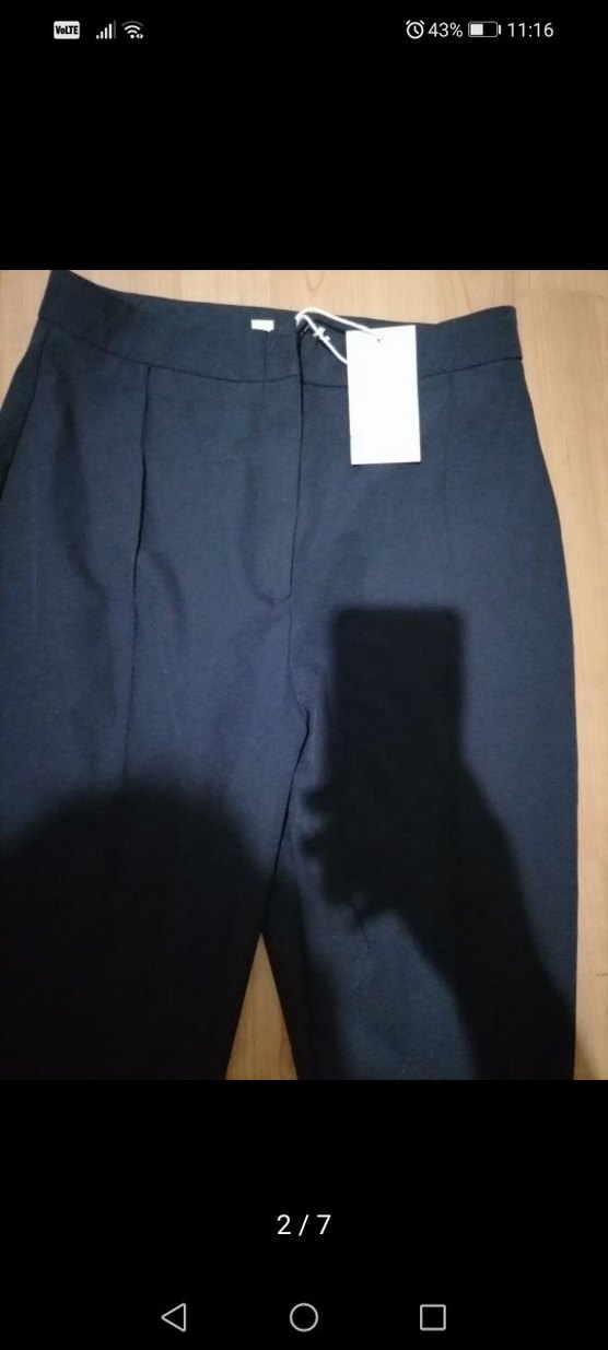 Siyah Kadın Kumaş Pantolon - Görsel 2