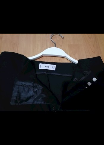 Kadın Siyah Midi Kumaş Pantolon - Görsel 8