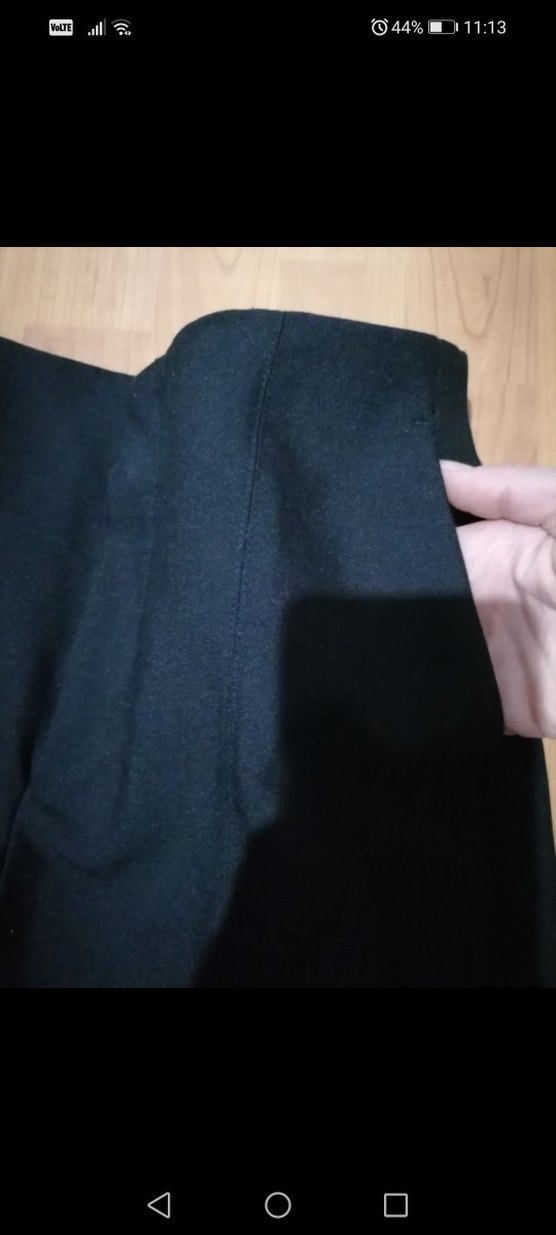 Kadın Siyah Midi Kumaş Pantolon - Görsel 5