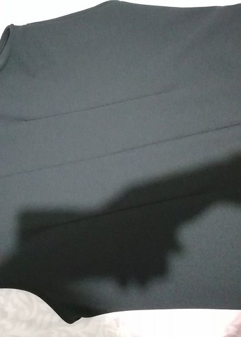 Siyah Kolsuz Midi Kadın Elbise - Görsel 6