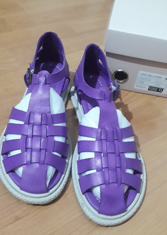 HAKIKI DERI KADIN SANDALET  - Görsel 4