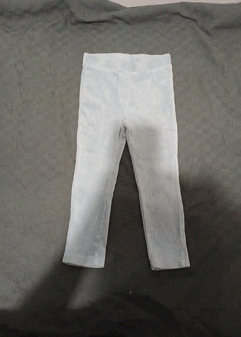 24-36 Ay Beden beyaz Renk Kız Çocuk Beyaz Denim Tayt