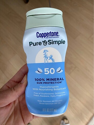 Coppertone pure and simple spf50