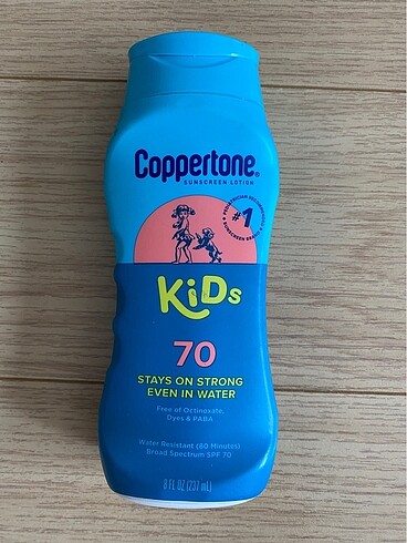 Coppertone kids spf70