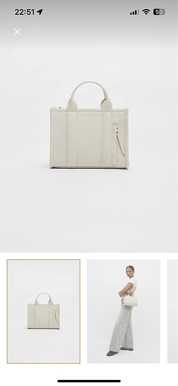 Stradivarius mini tote çanta