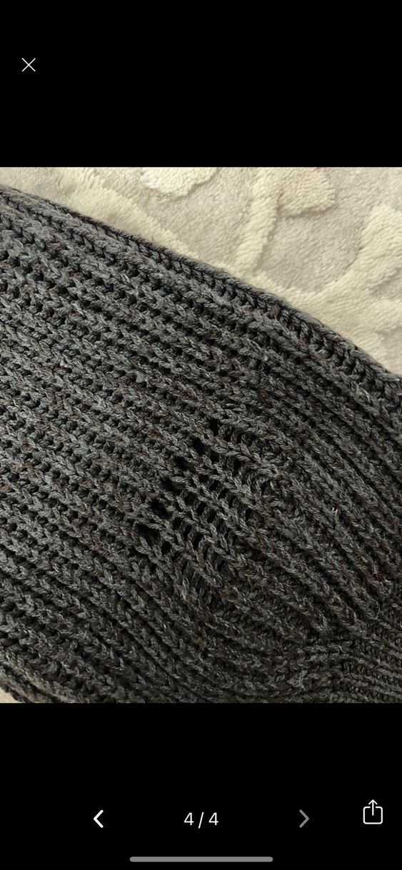 Gri Boğazlı Örgü Kadın Kazak - Görsel 3