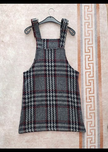 Ekose Desenli  Salopet - Görsel 2