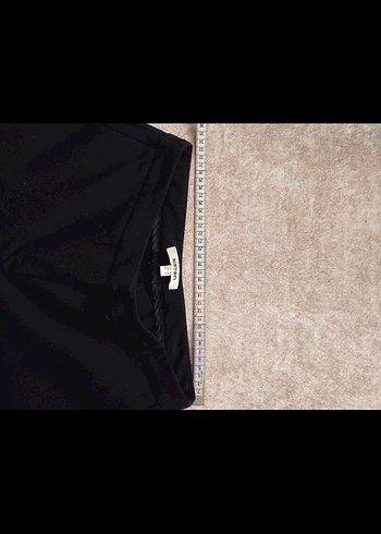 Siyah Kadın Normal Kesim Kumaş Pantolon - Görsel 3