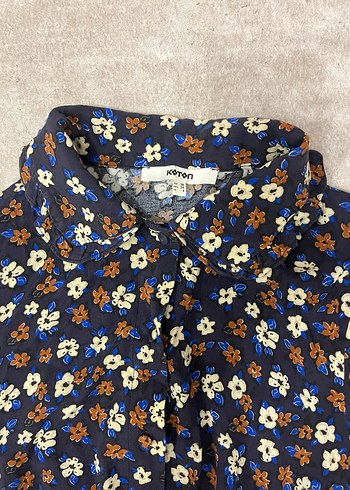 Çiçek Desenli Uzun Kollu Hamile Bluzu - Görsel 3