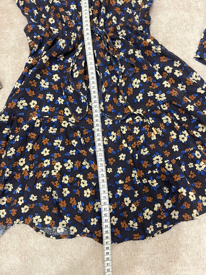 Çiçek Desenli Uzun Kollu Hamile Bluzu - Görsel 4