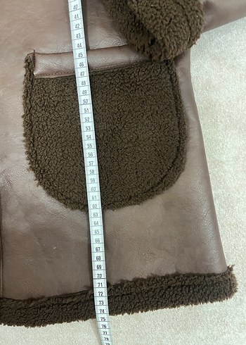 Kahverengi Kürklü Deri Kadın Ceket - Görsel 4