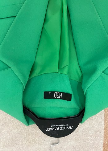 Düğmeli Yeşil Kadın Blazer Ceket - Görsel 2