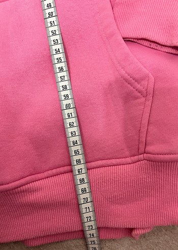 Pembe Kapüşonlu Street Style Sweatshirt - Görsel 3