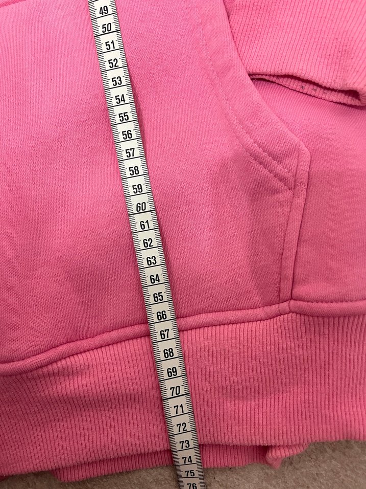 Pembe Kapüşonlu Street Style Sweatshirt - Görsel 3