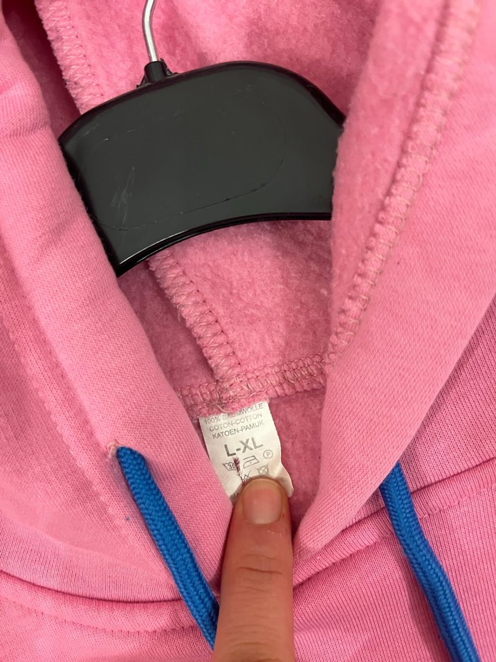 Pembe Kapüşonlu Street Style Sweatshirt - Görsel 2