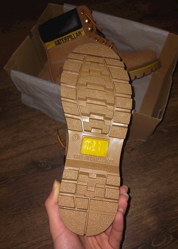 Caterpillar Kahverengi Deri Bot - Görsel 7