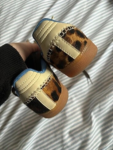 40 Beden kahverengi Renk Adidas Samba Wales Bommer Leopar