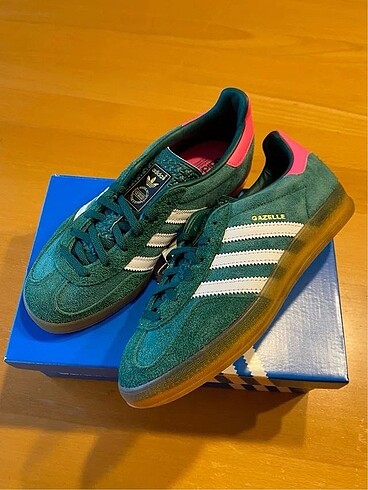 Adidas Gazelle Collegiate Green Pink