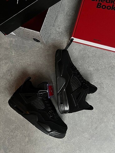 36 Beden siyah Renk Nike Air Jordan 4 Retro Black Cat