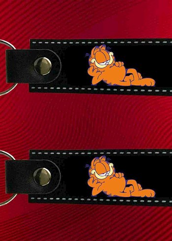 Rahat Garfield Temalı Erkek Anahtarlık