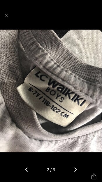 LCW 6/7 yaş tişört