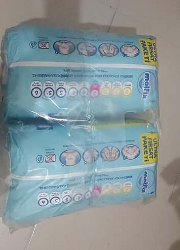 3 Beden: 4-9 kg Beden Molfix 3 numara bebek bezi