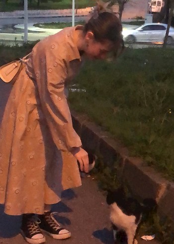 Bej Uzun Elbise - Görsel 3