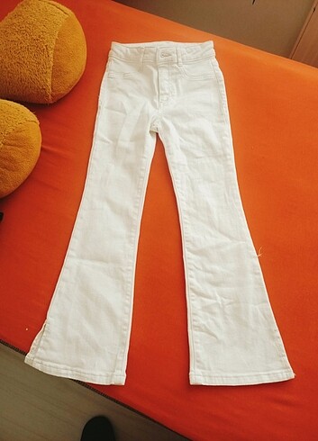 İspanyol paça canvas pant.